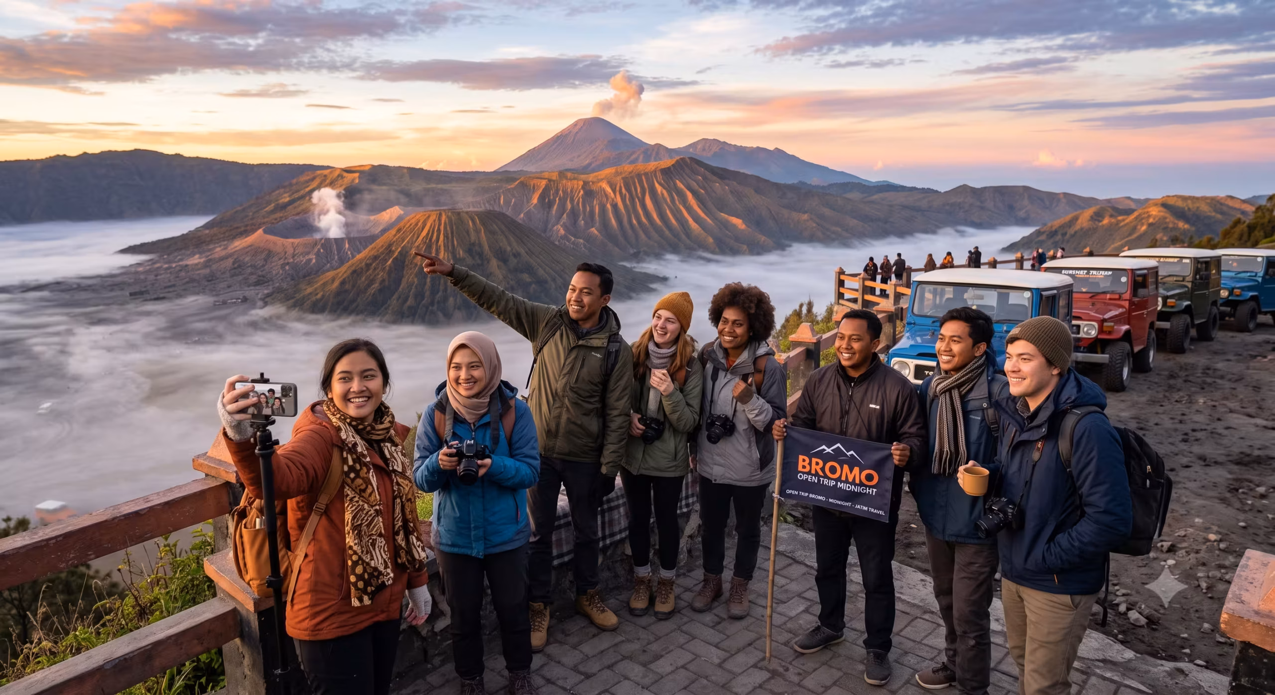 Open Trip Bromo Midnight