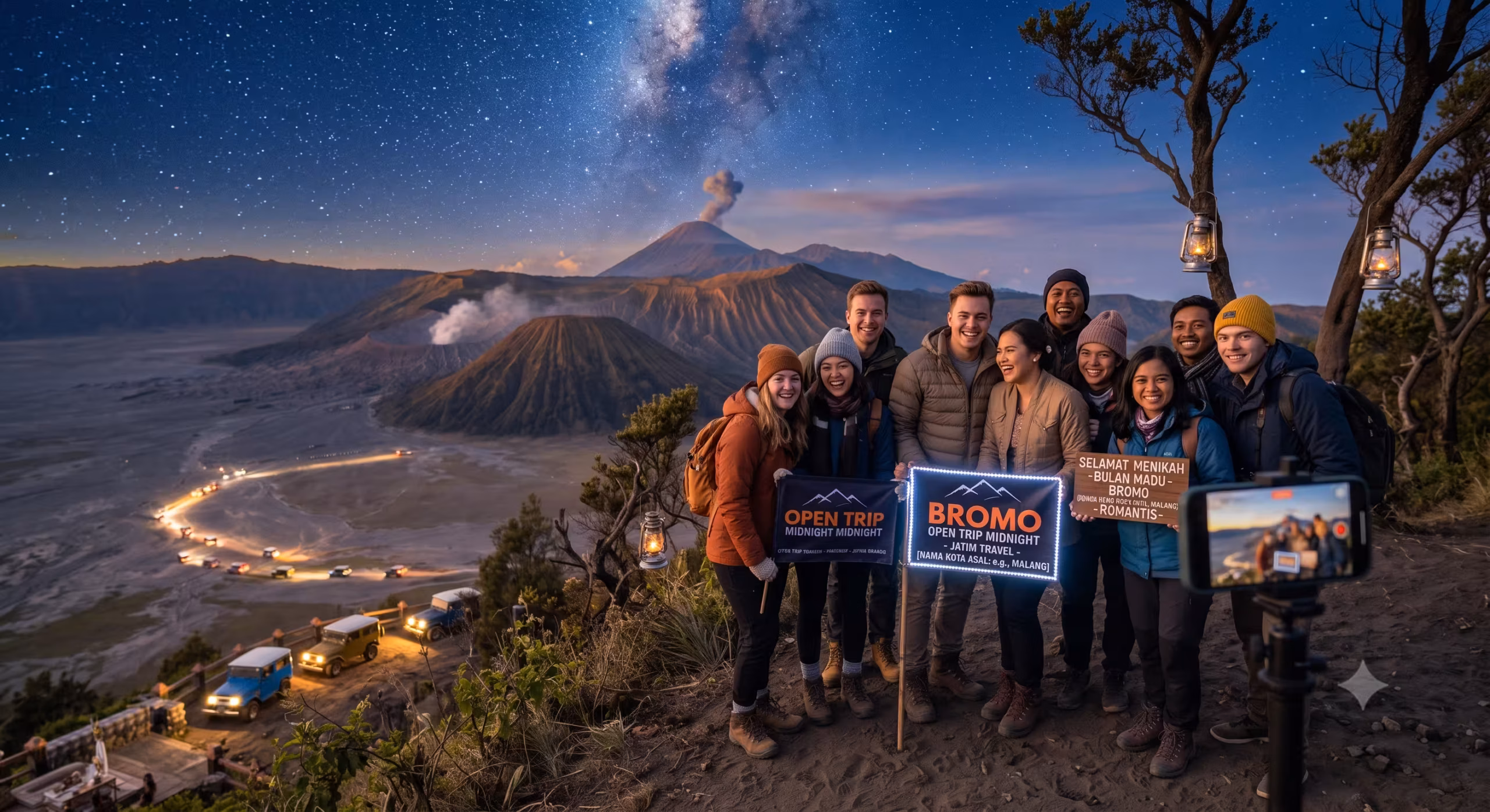 Open Trip Bromo Midnight